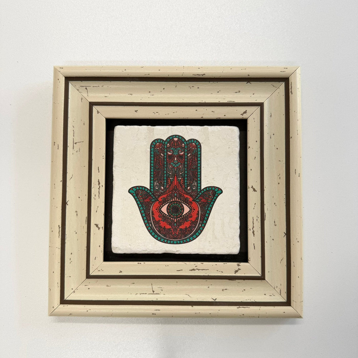 Variant Mapping v4 | fatimas-hand-green-stone-coaster | with White Frame