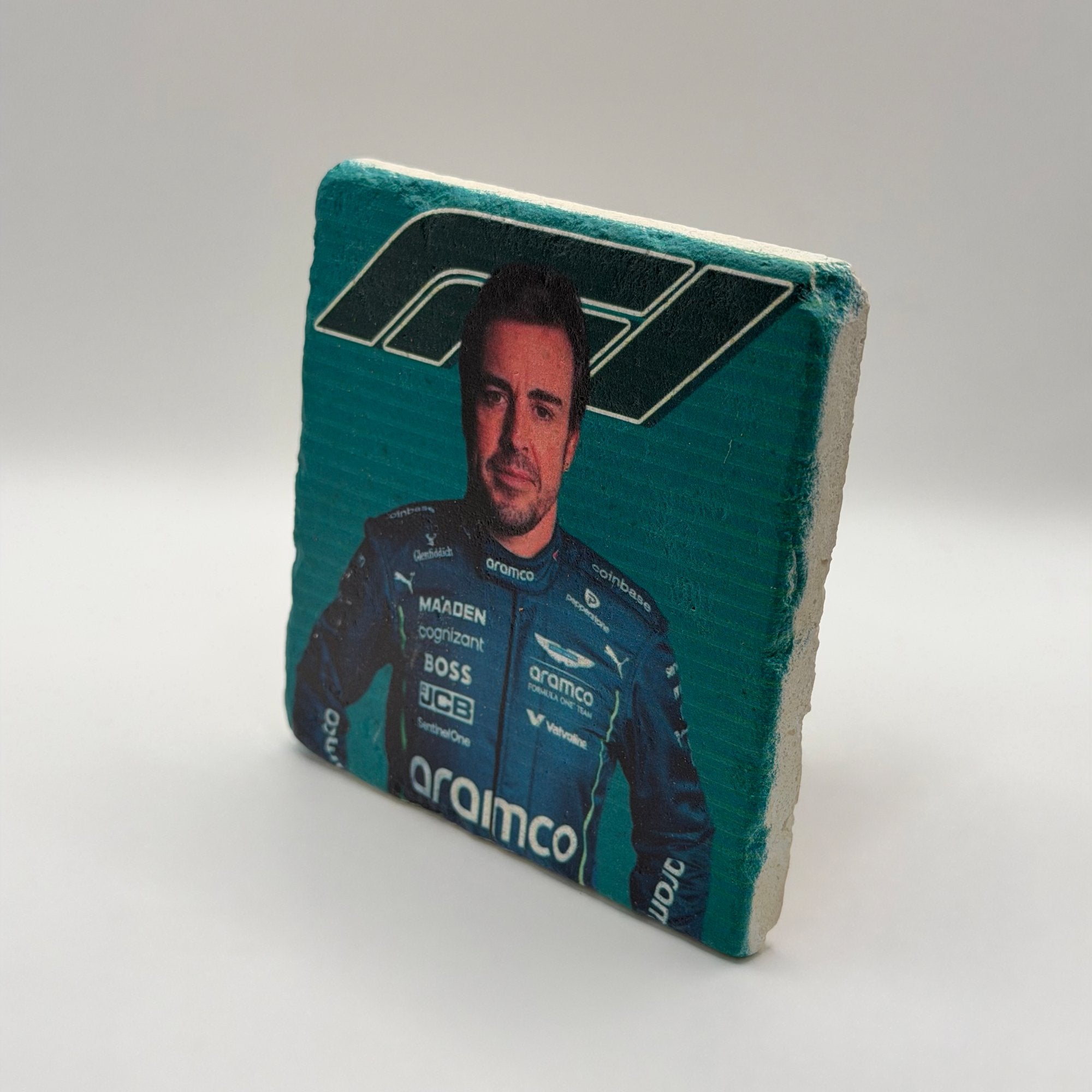 Fernando Alonso Aston Martin Stone Coaster