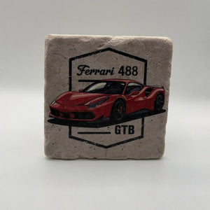 Ferrari 488 Stone Coaster