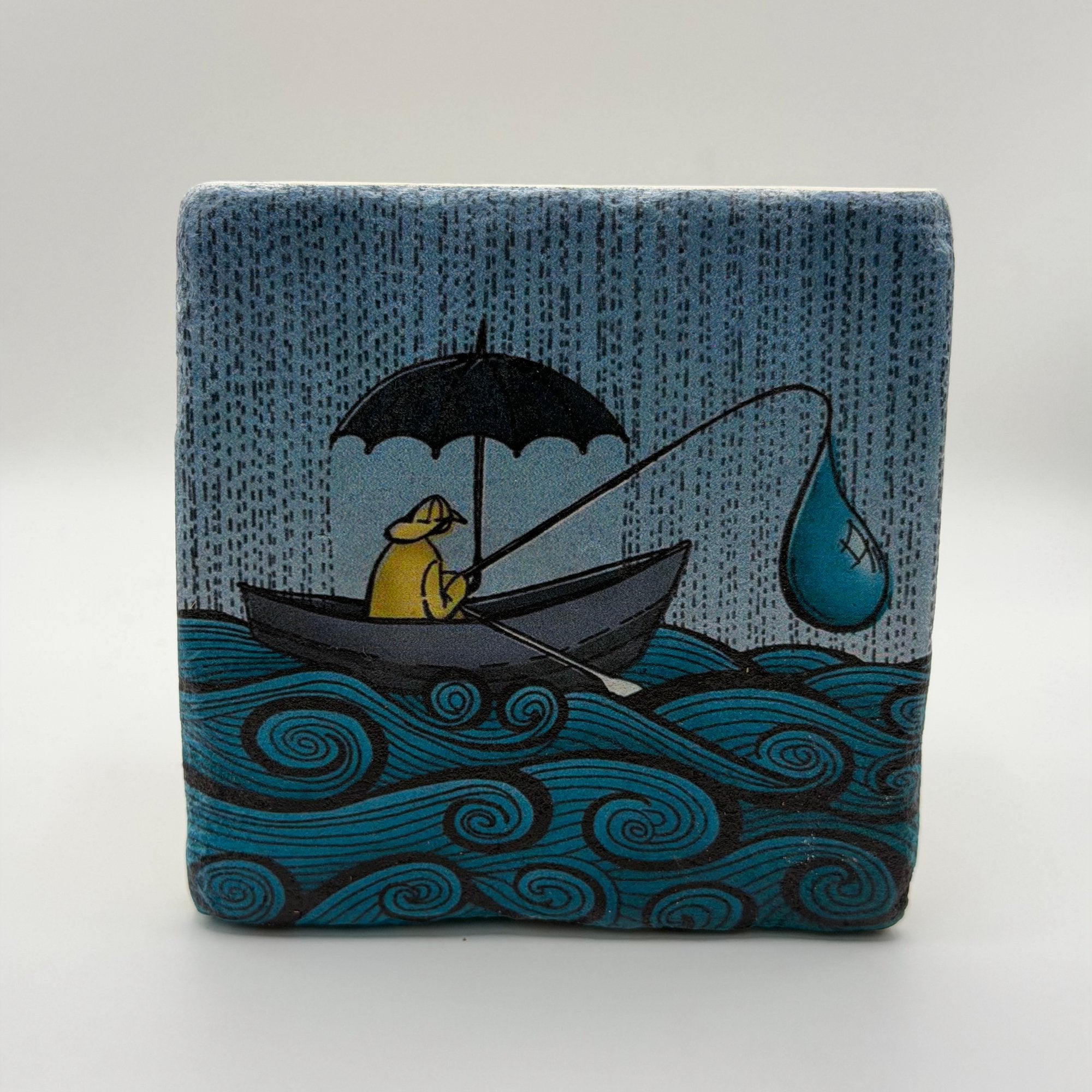Fishing Boat Stone Coaster