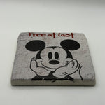 Free At Last Pop Art Natural Travertine Stone Coaster artwork