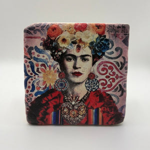 Frida Kahlo Red Stone Coaster