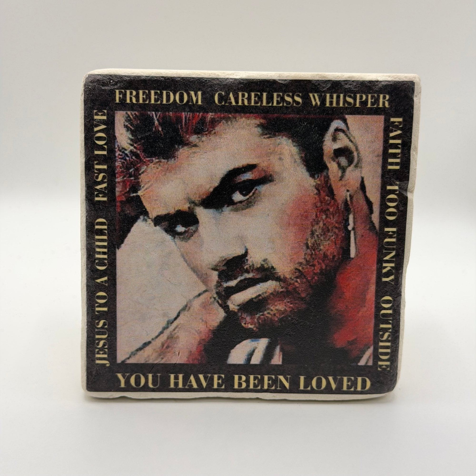 George Michael Careless Whisper Stone Coaster