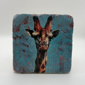 Cute Giraffe Stone Coaster