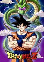 Goku from Dragon Ball Z printed on MDF wall poster
