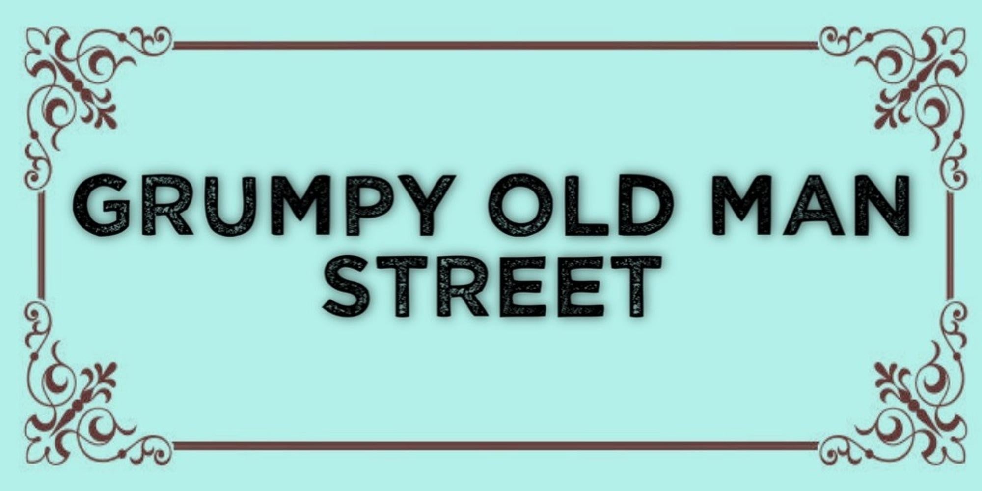 Grumpy old man design printed on MDF and displayed as a decorative wall sign