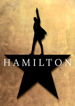 Hamilton musical movie theatre artwork printed on MDF wall poster