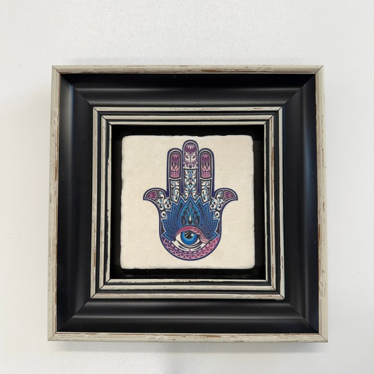 Variant Mapping v4 | hamsa-hand-natural-travertine-stone-coaster | with Black Frame | sha256:57886dd5c829