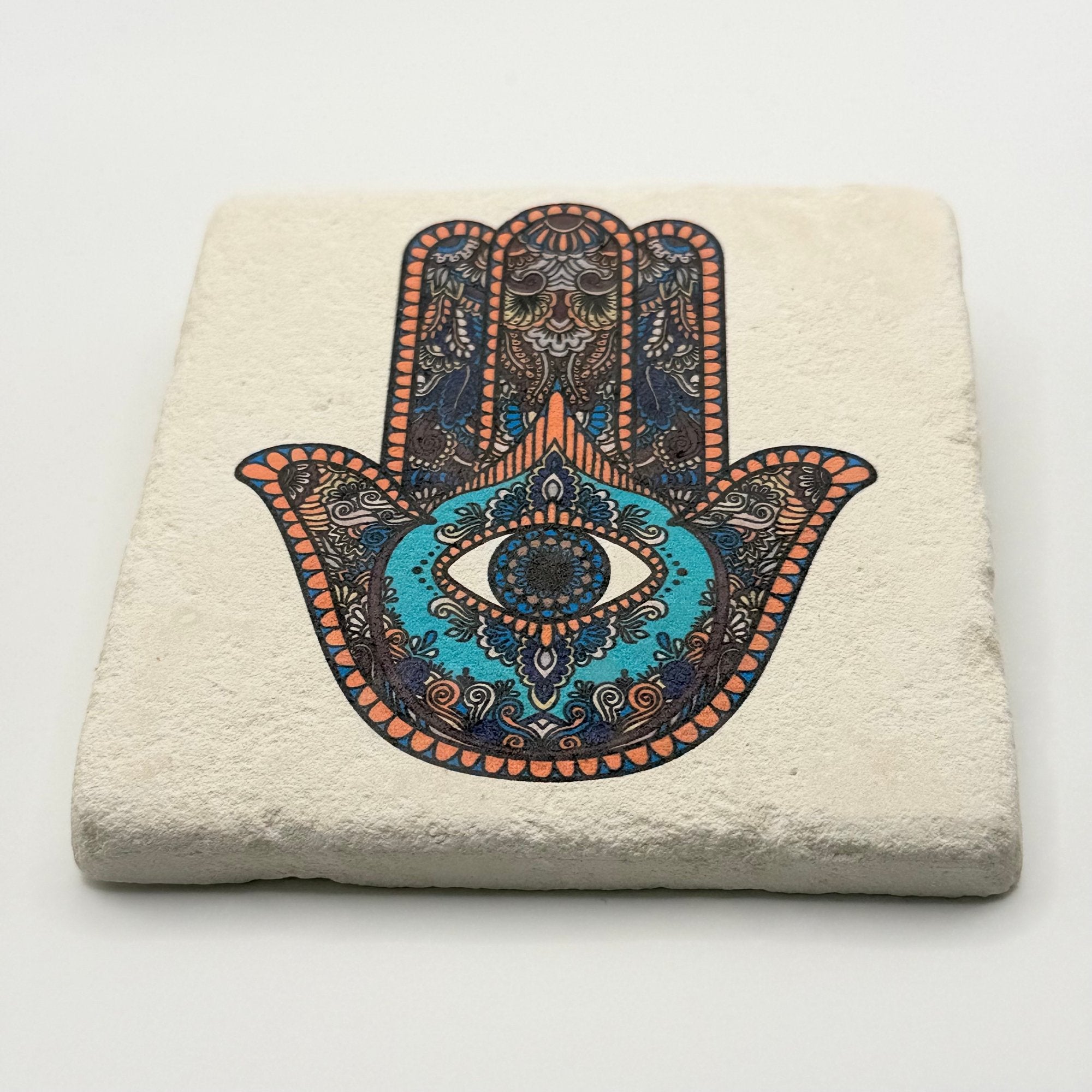 Hamsa Hand Stone Coaster