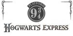 Harry Potter Platform 9 34 Hogwarts Express design displayed as a decorative wall sign