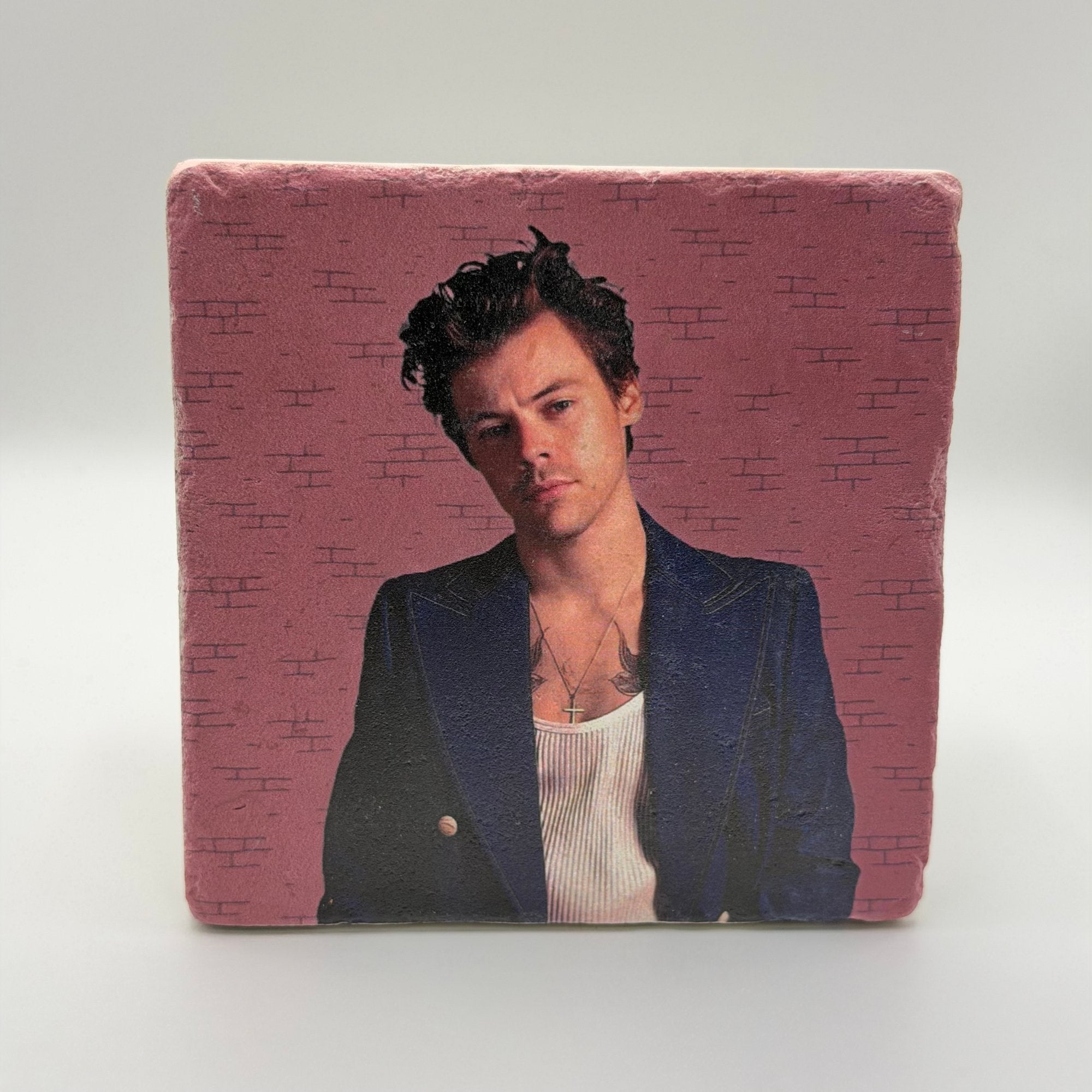 Harry Styles Pink Stone Coaster