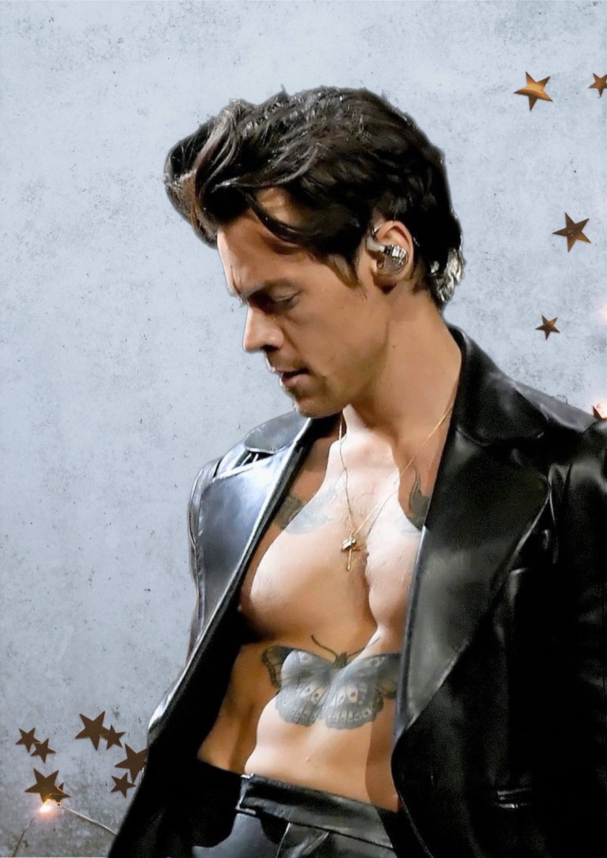 Harry Styles artwork printed on MDF wall poster