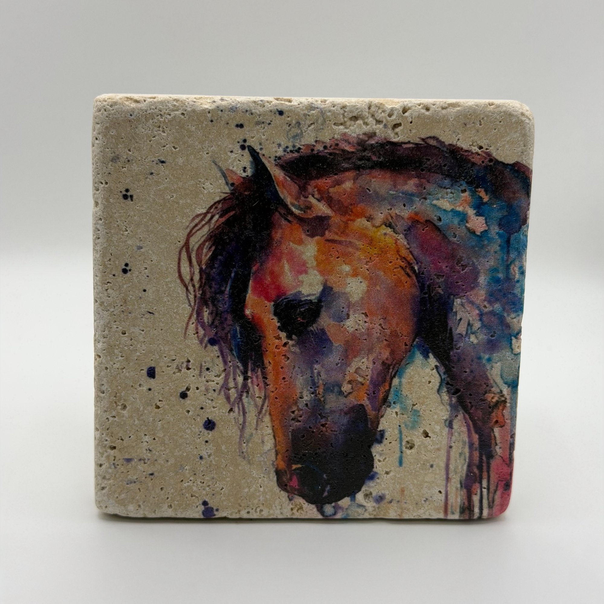 Horse Paint Stone Coaster