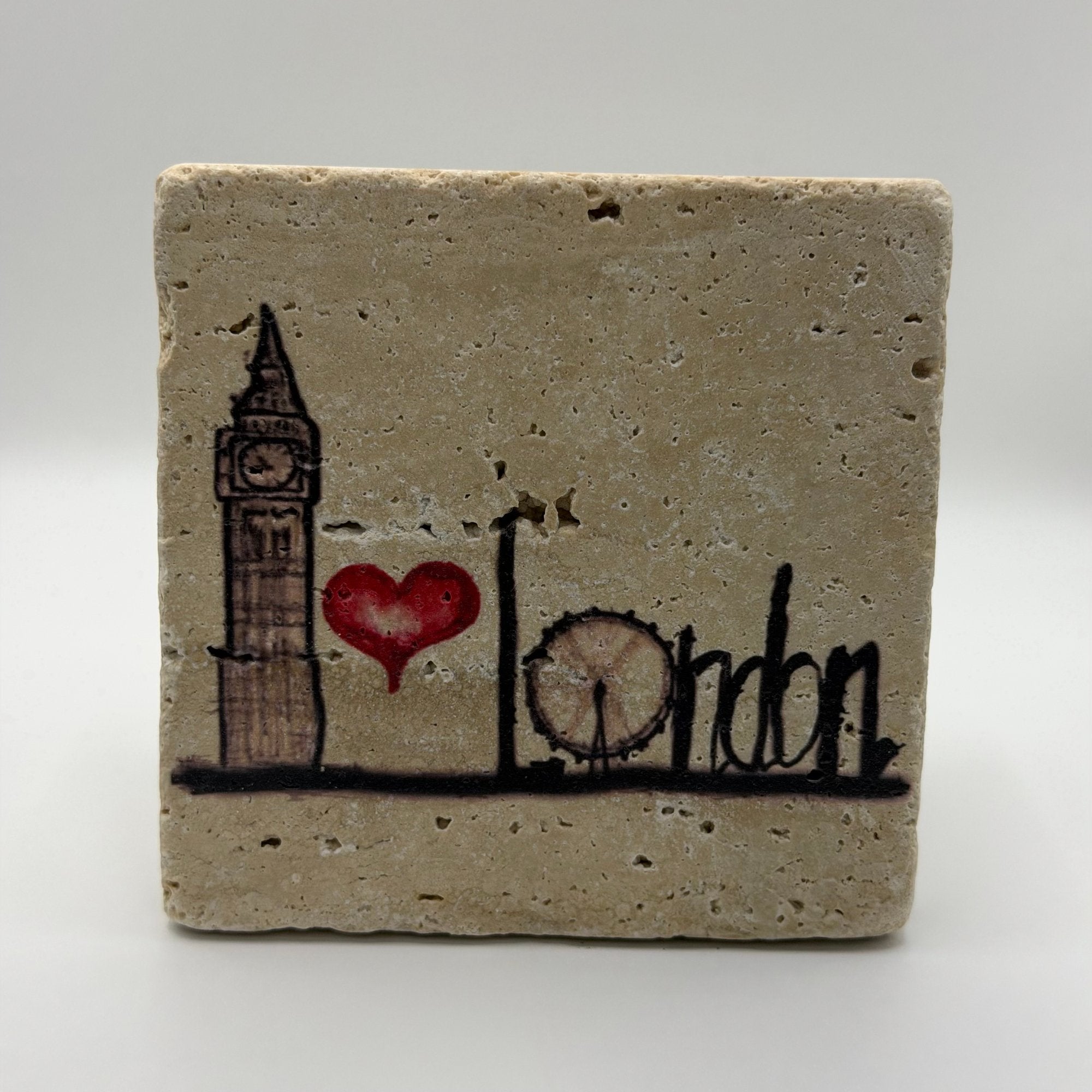 I Love London Stone Coaster