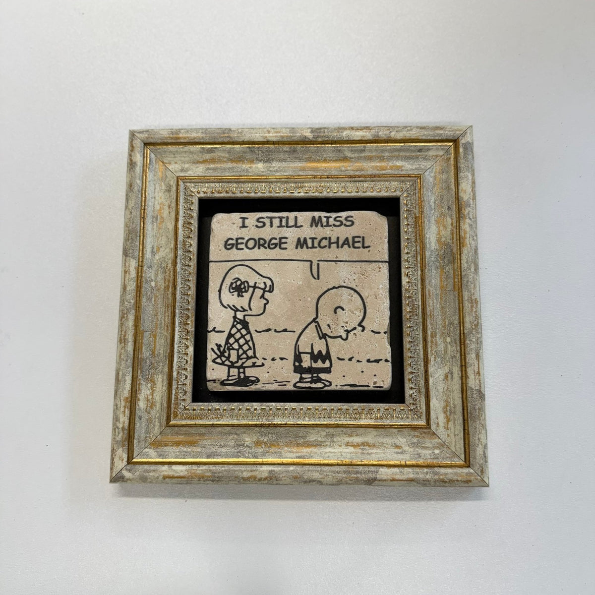 Variant Media V2 | i-still-miss-george-michael-natural-travertine-coaster | gold | variant_main | sha256:afeeb08c8477