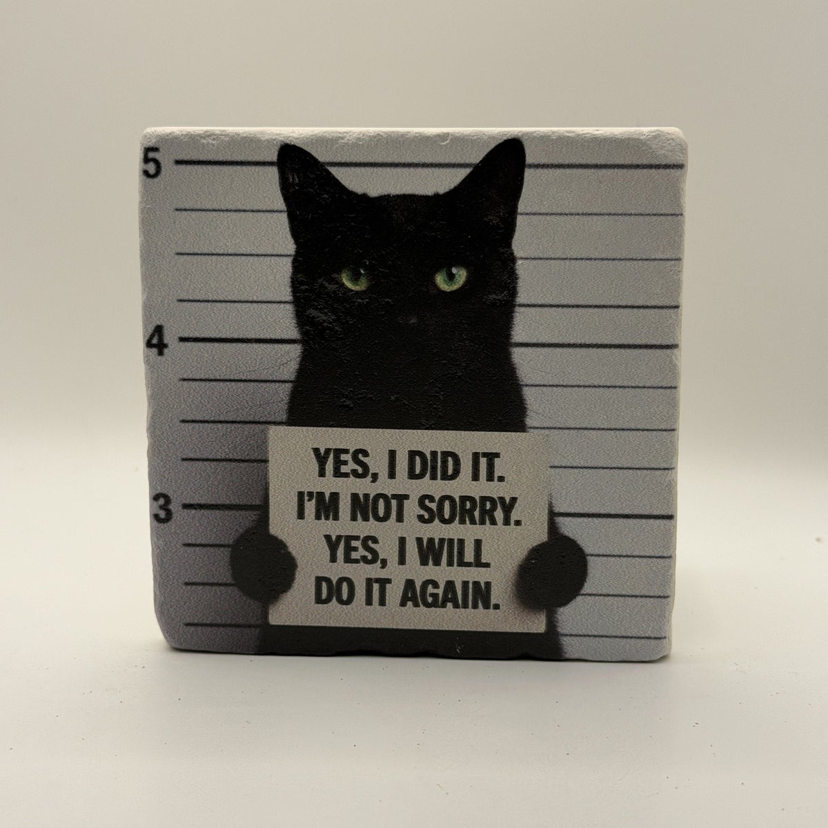 I Will Not Keep Calm And You Can Fuck Off Natural Travertine Stone Coaster artwork