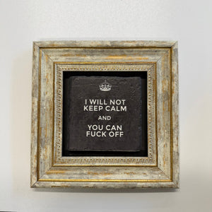 Variant Mapping v4 | i-will-not-keep-calm-coaster-funny-home-decor | with Gold Frame | sha256:4f305c60def1