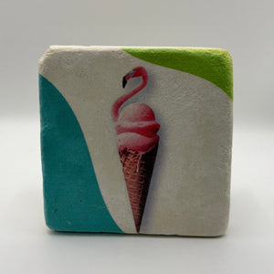 Vintage Ice Cream Stone Coaster