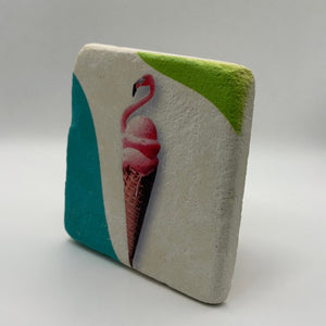 Vintage Ice Cream Stone Coaster