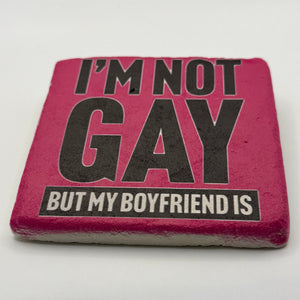 I'm Not Gay But My Boyfriend Is Stone Coaster