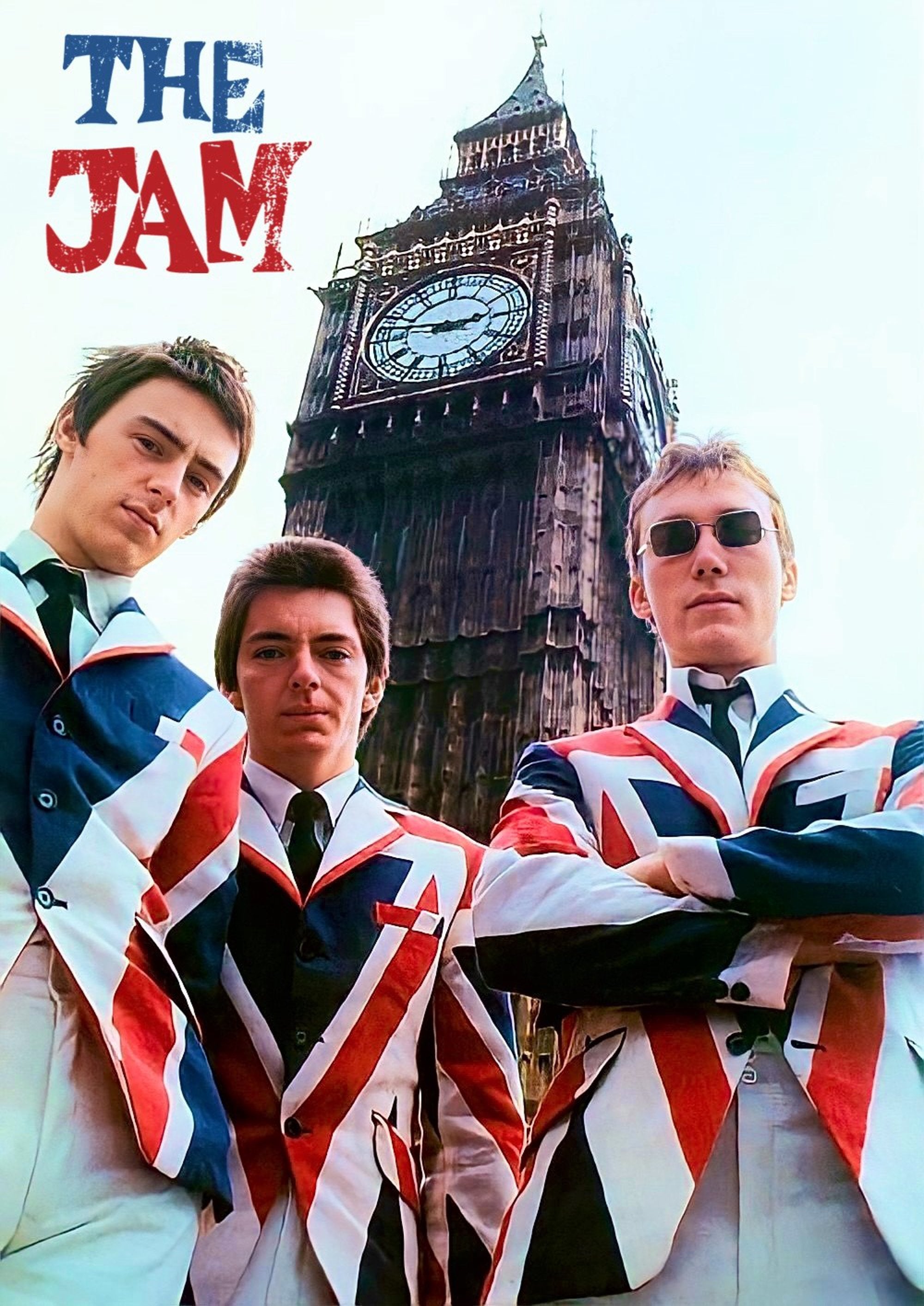 Vintage The Jam Union Jack artwork printed on MDF wall poster
