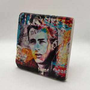 James Dean Colorful Stone Coaster