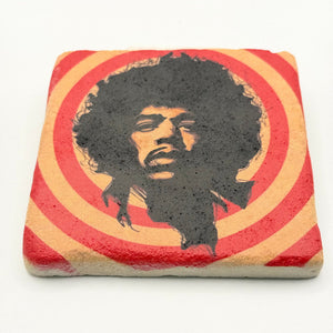 Jimi Hendrix Stone Coaster