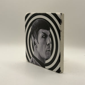 Jimi Hendrix Natural Travertine Stone Coaster artwork