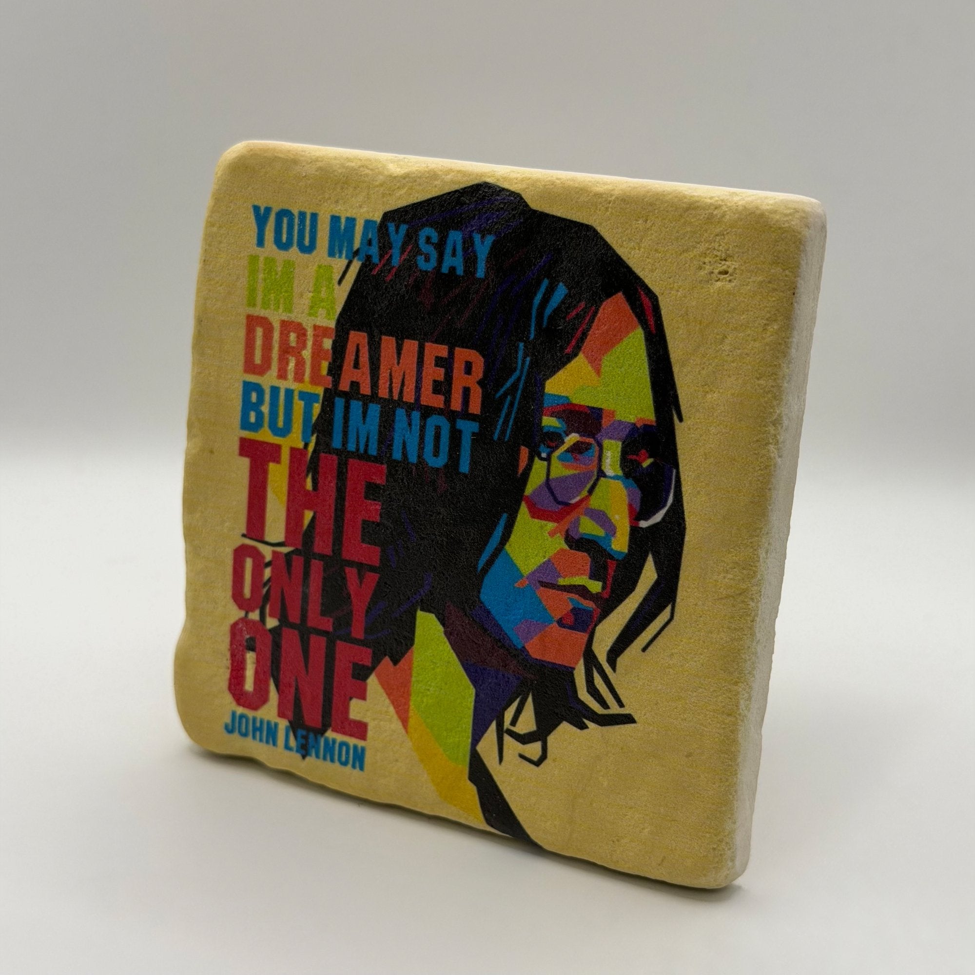 John Lennon Dreamer Stone Coaster
