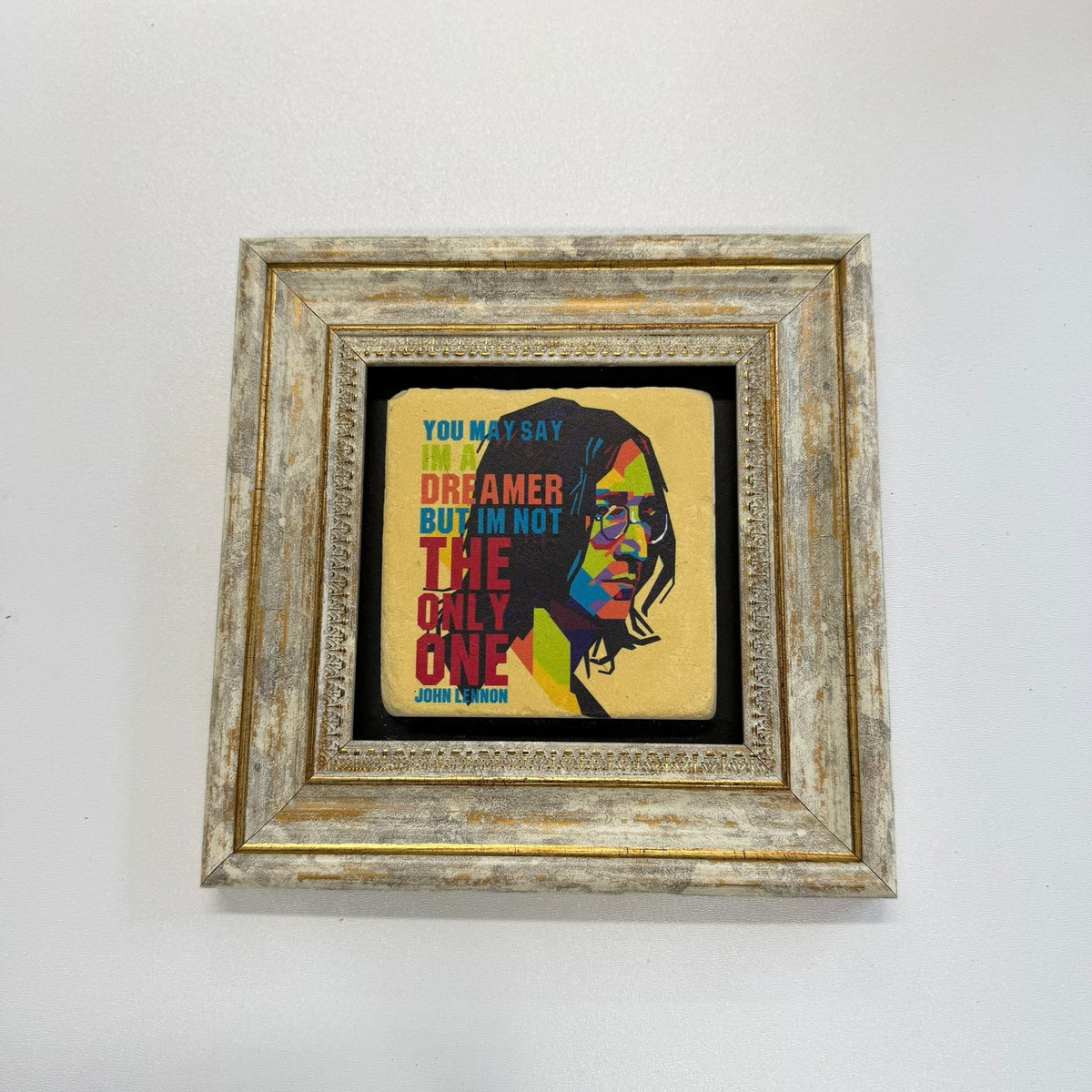 Variant Mapping v4 | john-lennon-natural-stone-coaster-dreamer | with Gold Frame | sha256:1247b5e75cb3
