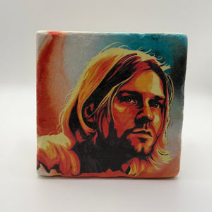 Kurt Cobain Stone Coaster