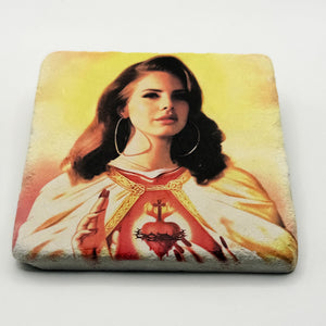 Lana Del Rey Saint Stone Coaster