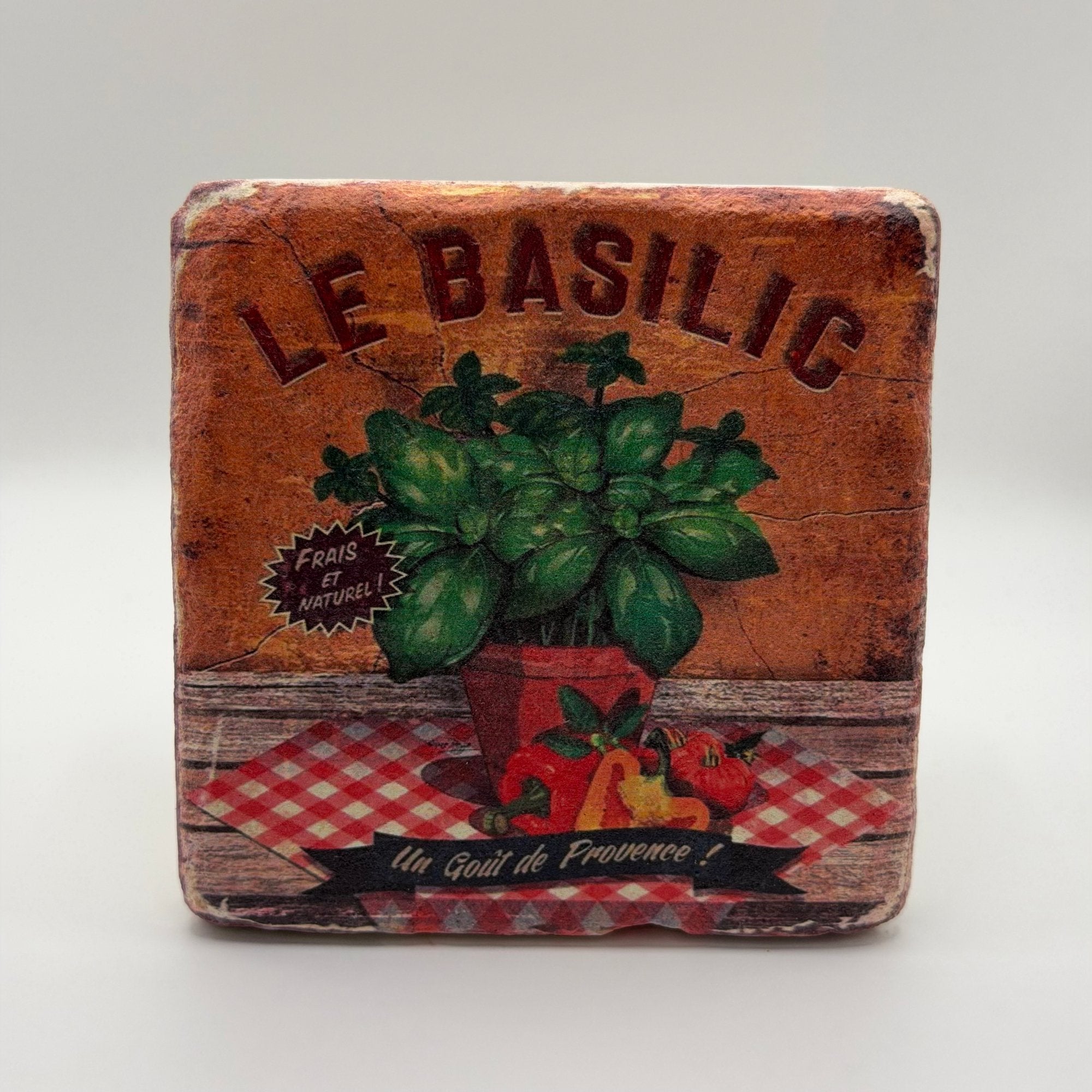 Le Basilic Food Stone Coaster