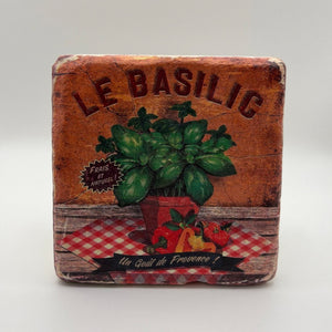 Le Basilic Food Stone Coaster