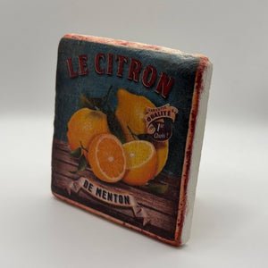 Lemons Stone Coaster
