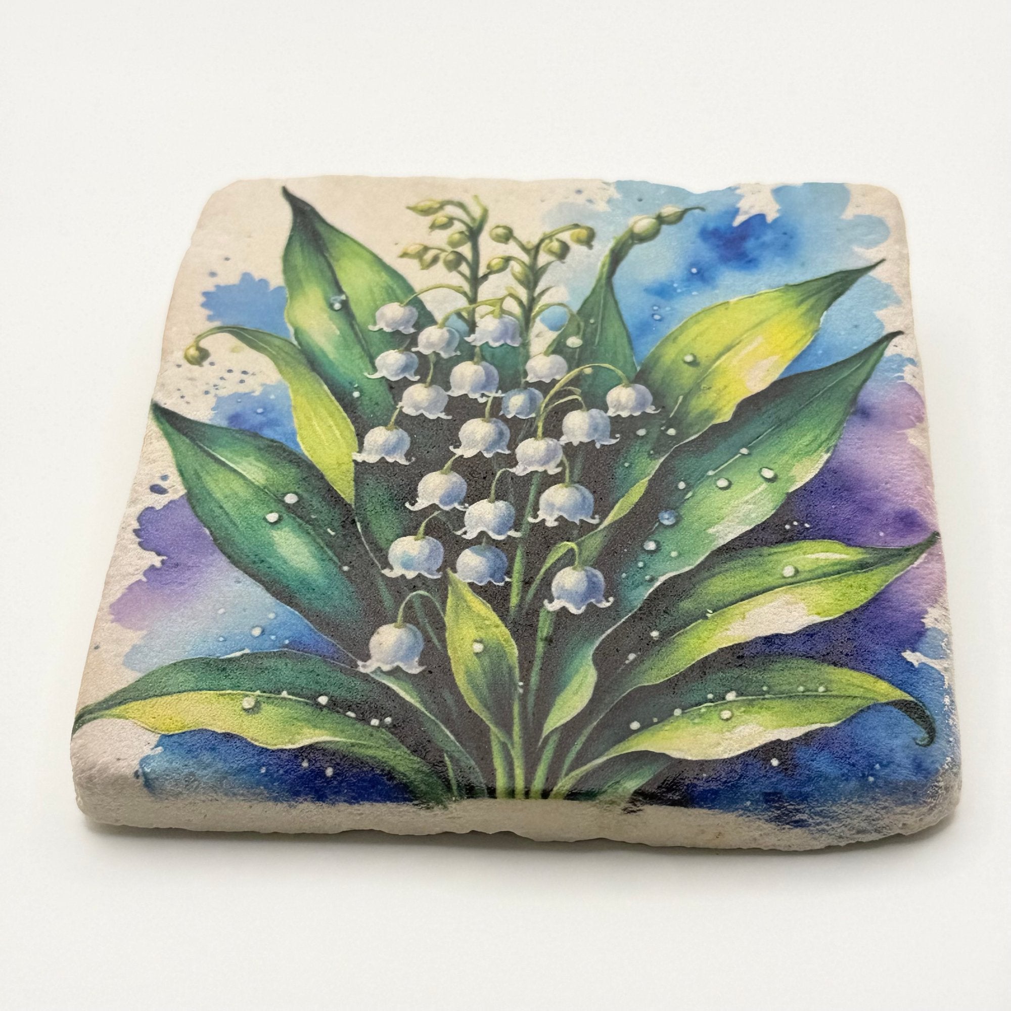 Lily of the Valley Stone Coaster