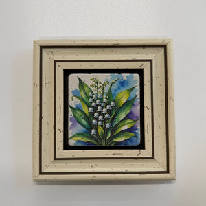 Variant Mapping v4 | lily-of-the-valley-natural-stone-flower-coaster | with White Frame | sha256:ae62dac49ad9