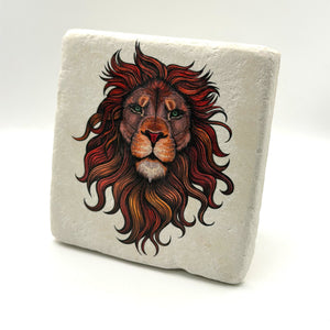 Cute Lion Stone Coaster