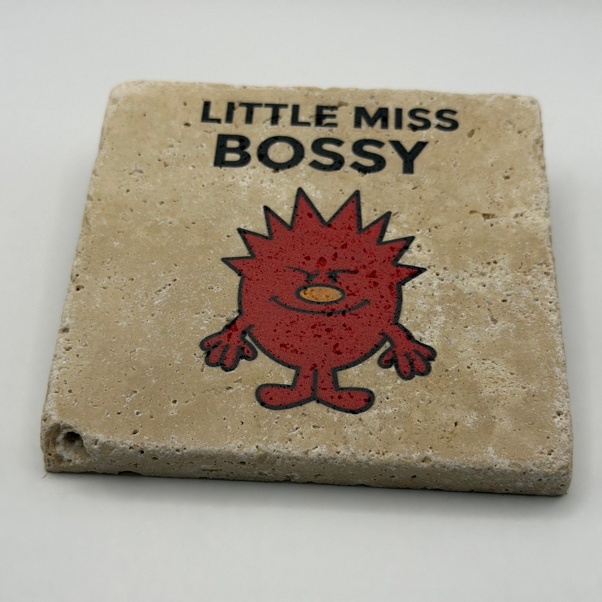 Little Miss Bossy Stone Coaster