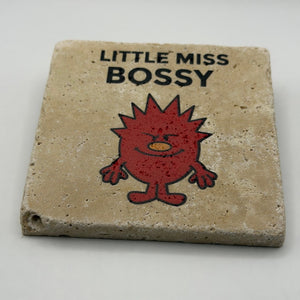 Little Miss Bossy Stone Coaster