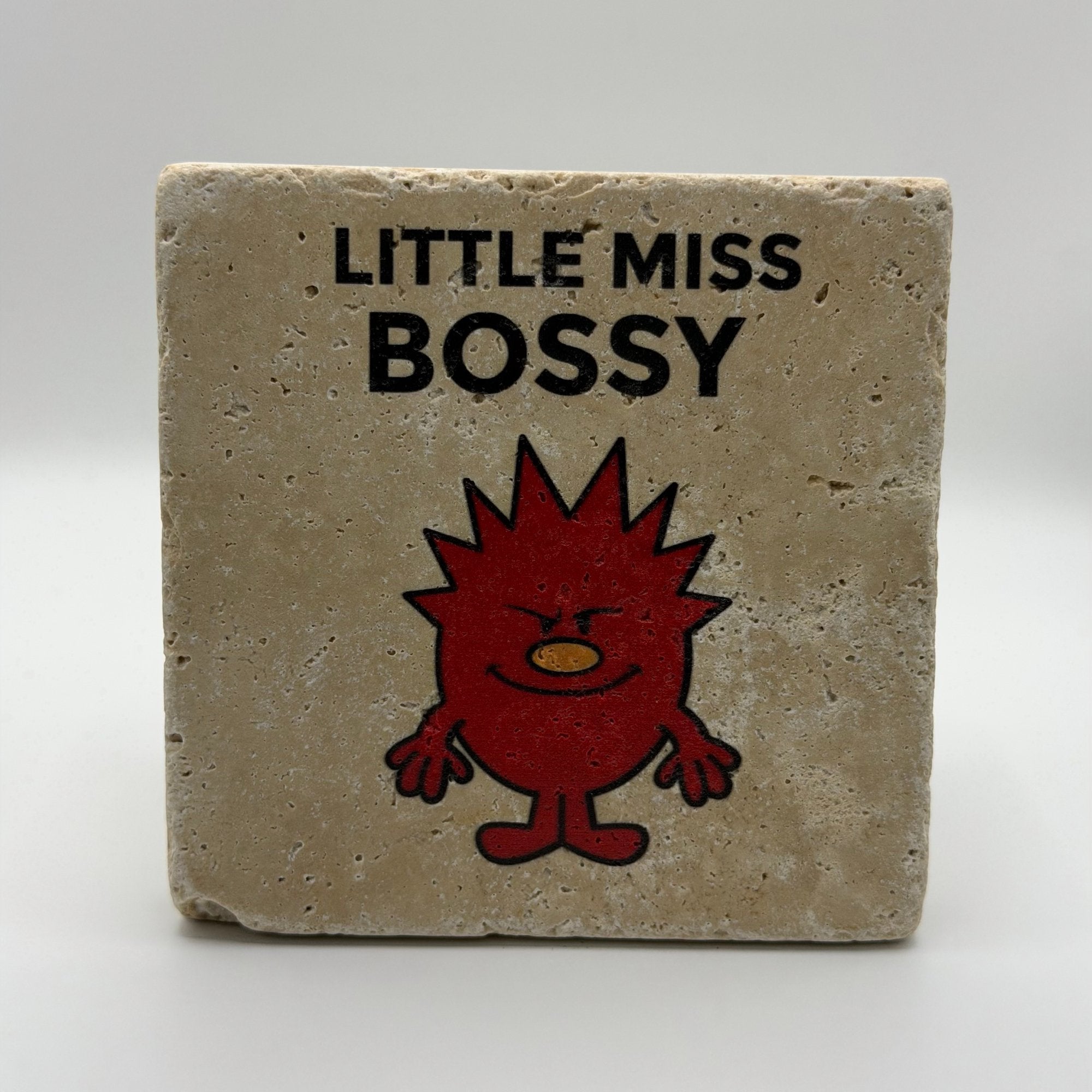 Little Miss Bossy Stone Coaster