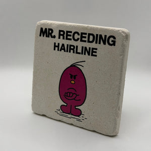 Mr. Receding Hairline Stone Coaster - Little Miss Funny Gift