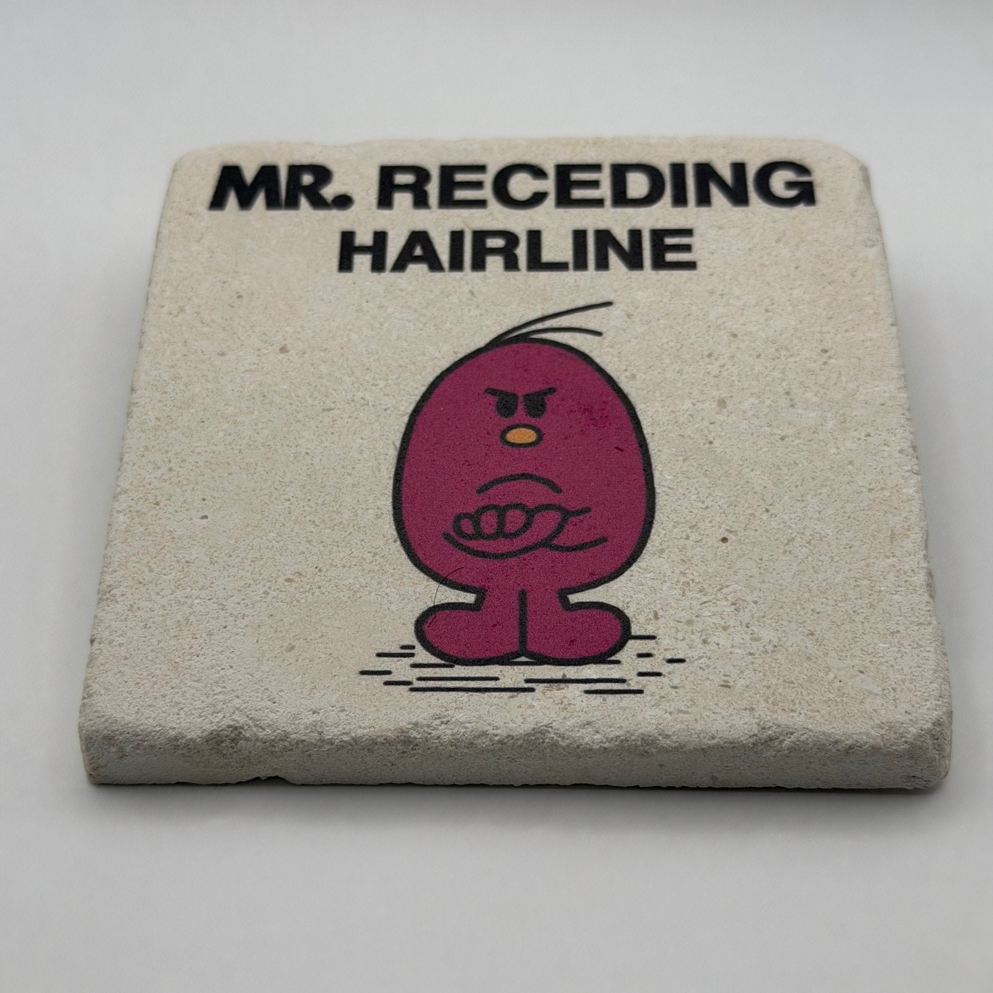 Mr. Receding Hairline Stone Coaster - Little Miss Funny Gift