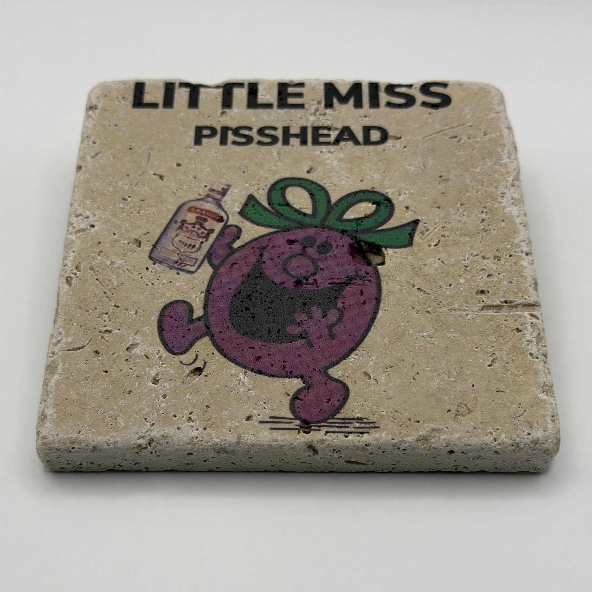 Little Miss Pisshead Stone Coaster