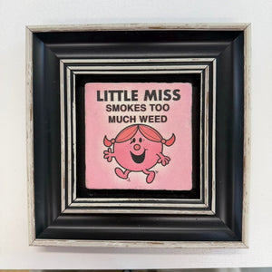 Variant Mapping v4 | little-miss-smokes-too-much-weed-pink-stone-coaster | with Black Frame | sha256:195ed00fbb0d