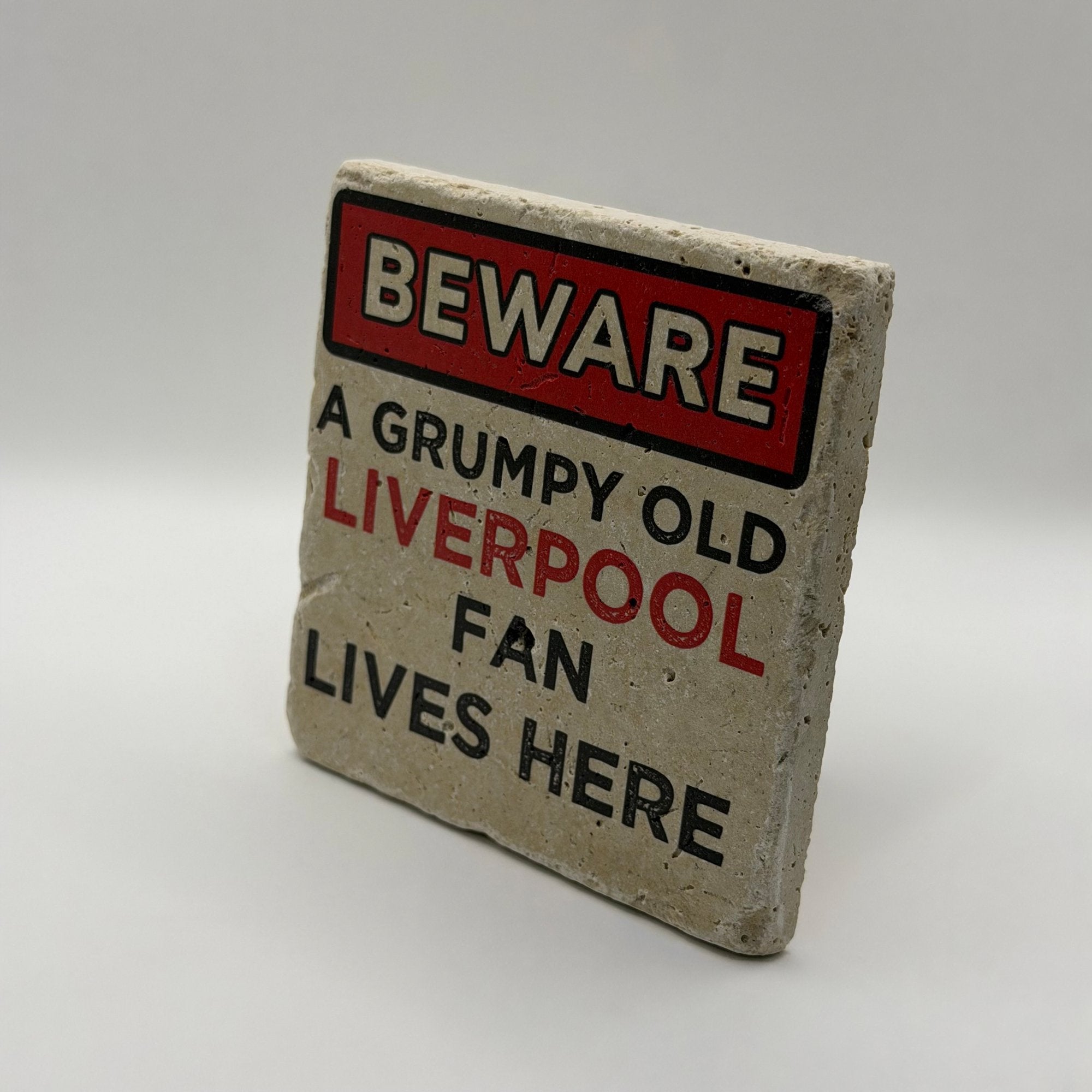 Grumpy Old Liverpool Fan Stone Coaster