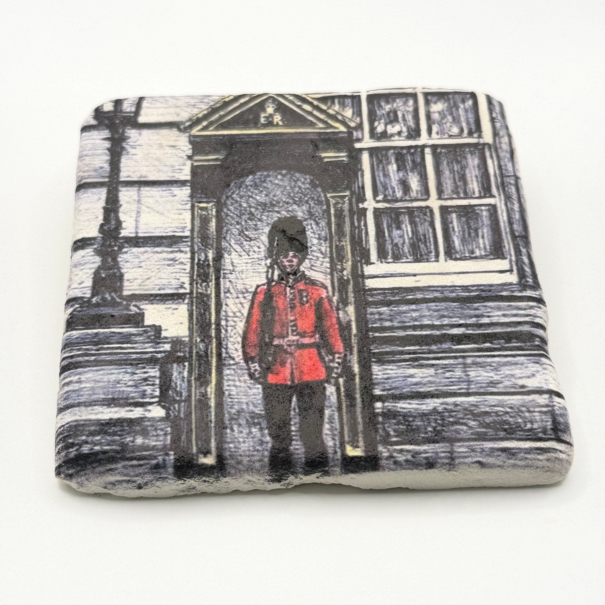 English Soldier Stone Coaster London Icon