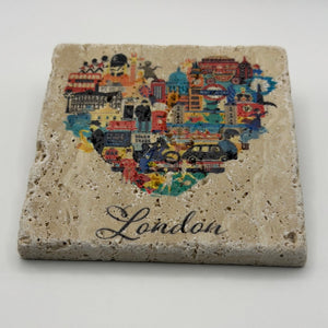 London Hearth Stone Coaster