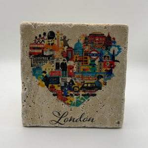 London Hearth Stone Coaster