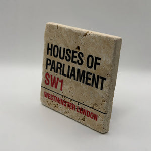 London Houses of Parliament Stone Coaster